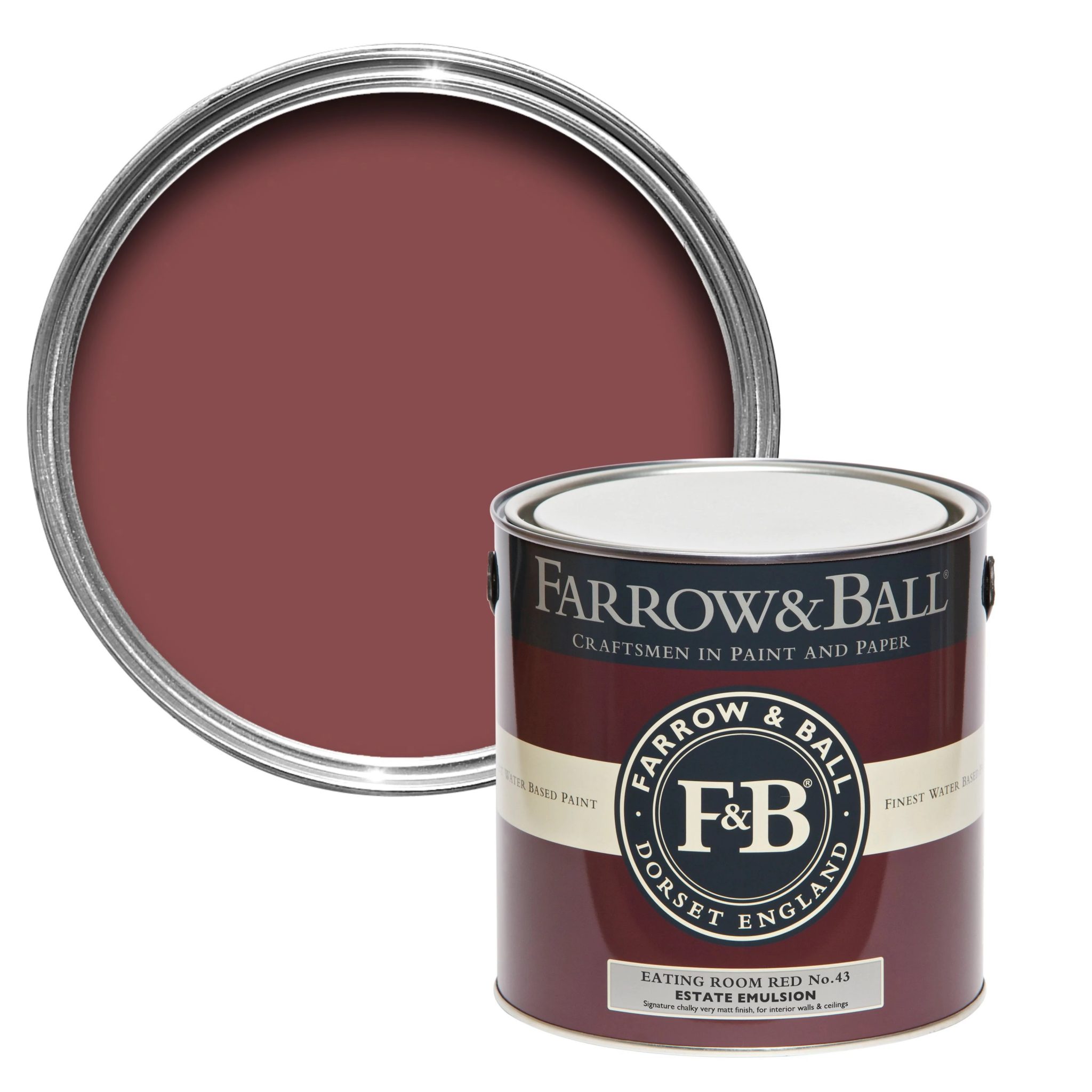 Farrow & Ball - Eating Room Red No. 43 - Romerils