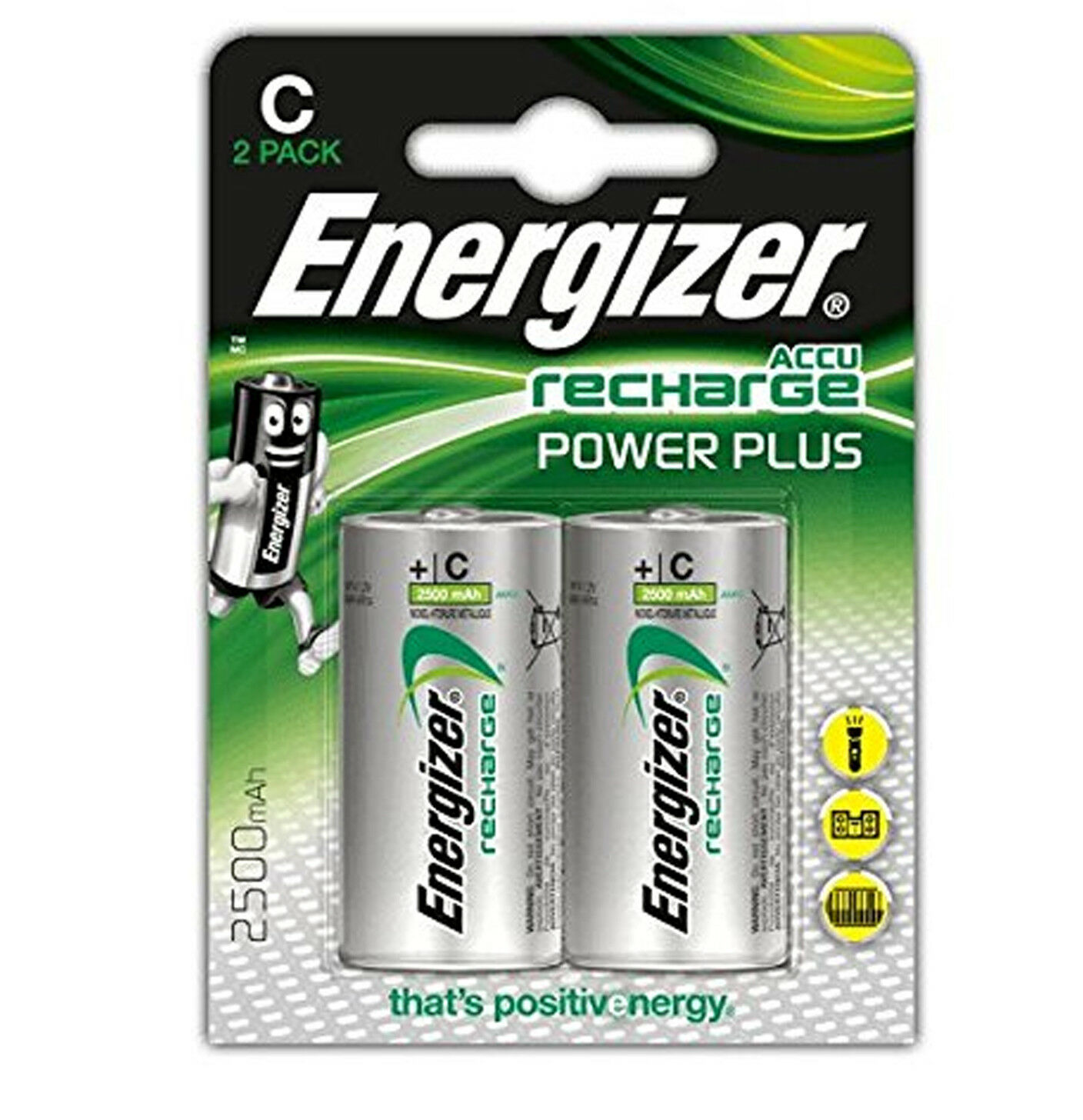 Energizer Rechargeable 2 x C (LR14) Batteries - Romerils Jersey