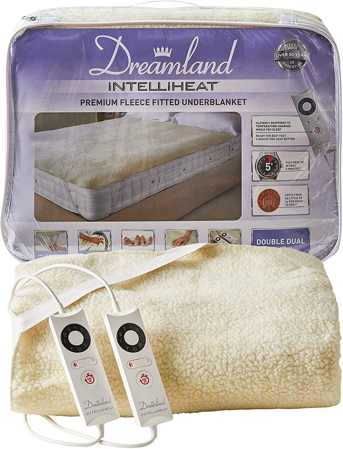 dreamland heated duvet double