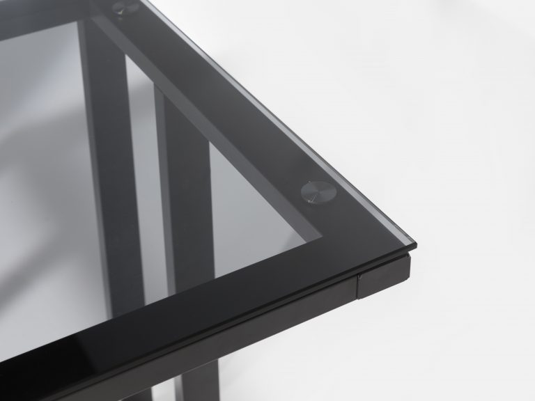 Air Desk Smoked Glass Black Framed Romerils Jersey 0987