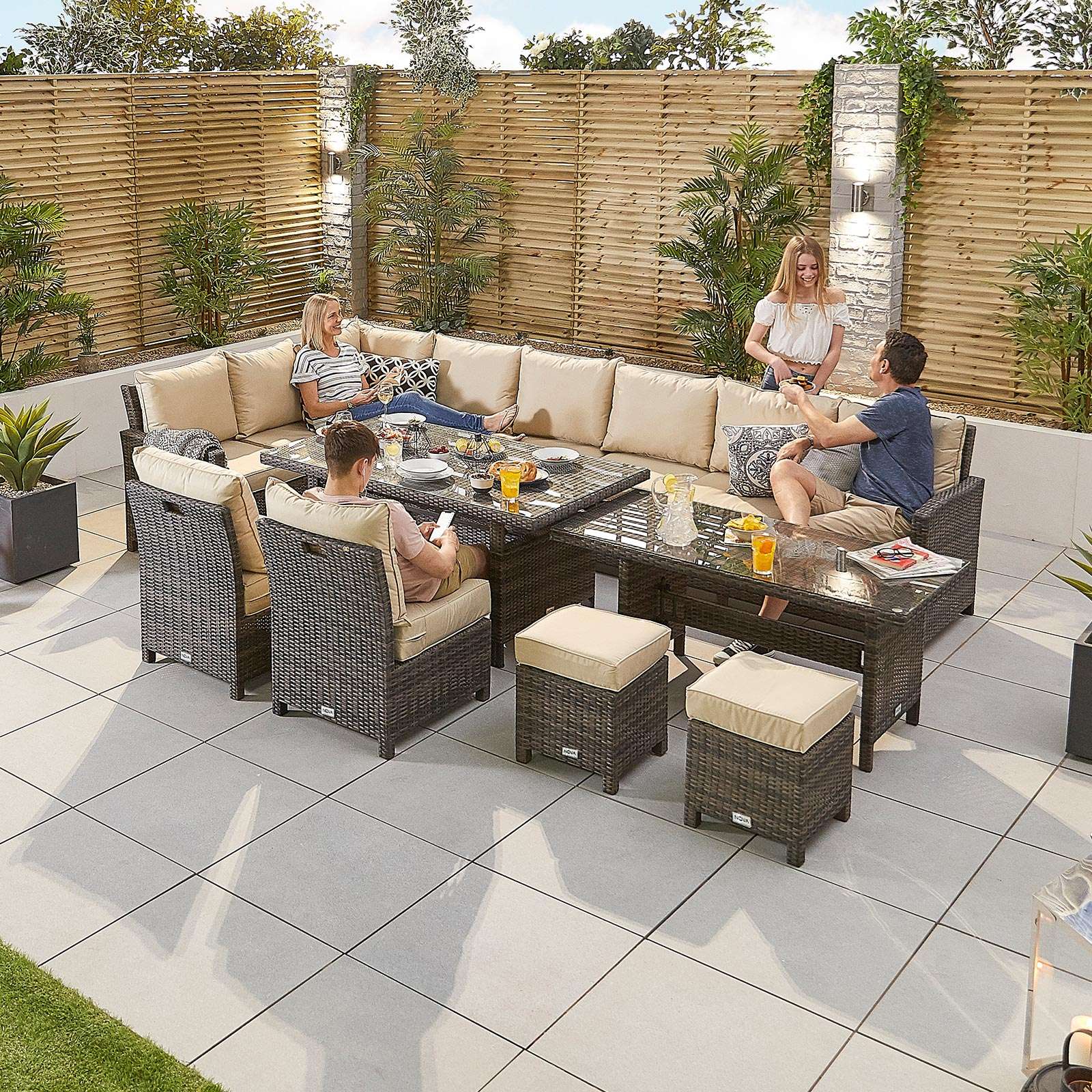 nova cambridge extending garden furniture