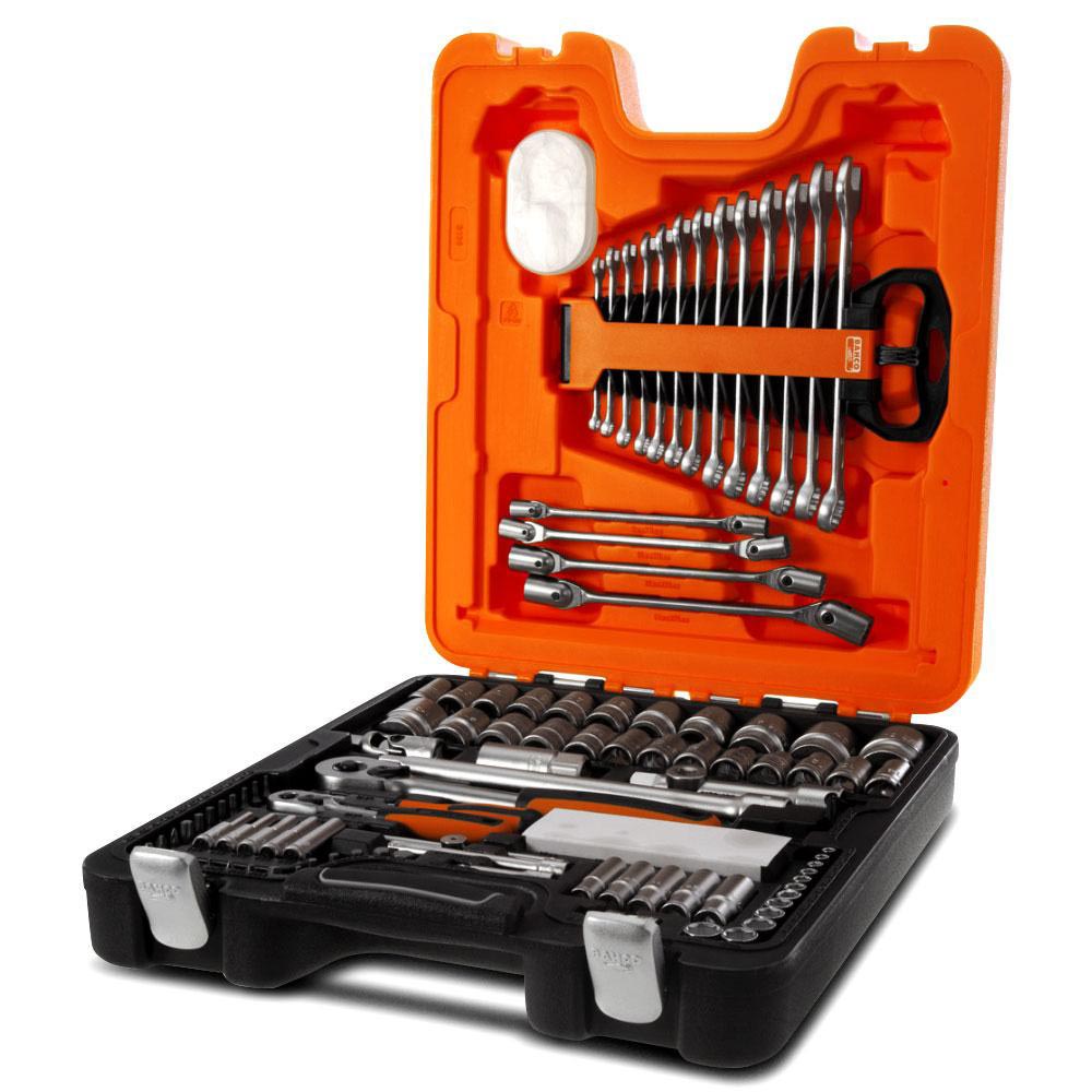 Bahco 106 Piece Socket & Spanner Set (1/4in, 1/2in) - Romerils Jersey