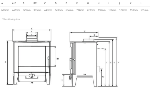 Stovax Futura 8 Wood Stove - Romerils Jersey